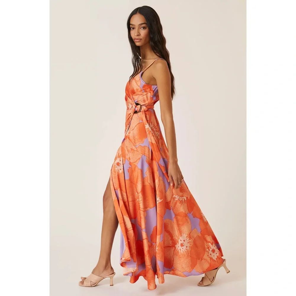 Anthropologie Delancey Wrap Maxi Dress